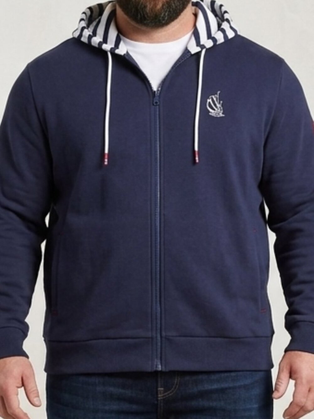Nautica 35th Anniversary Limited Edition Navy Zip-Up Hoodie Jacket